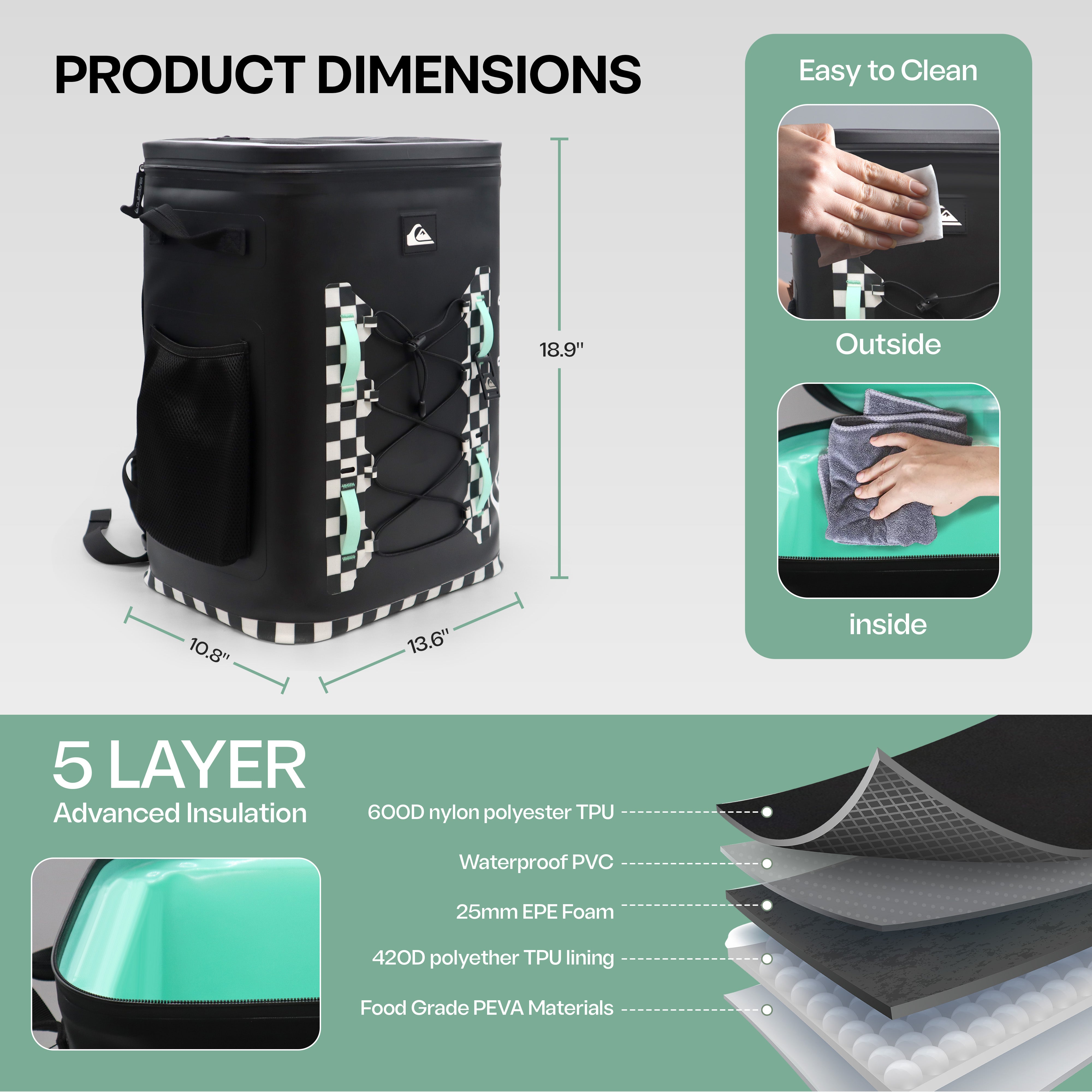 The Shoreline Collection Backpack Cooler